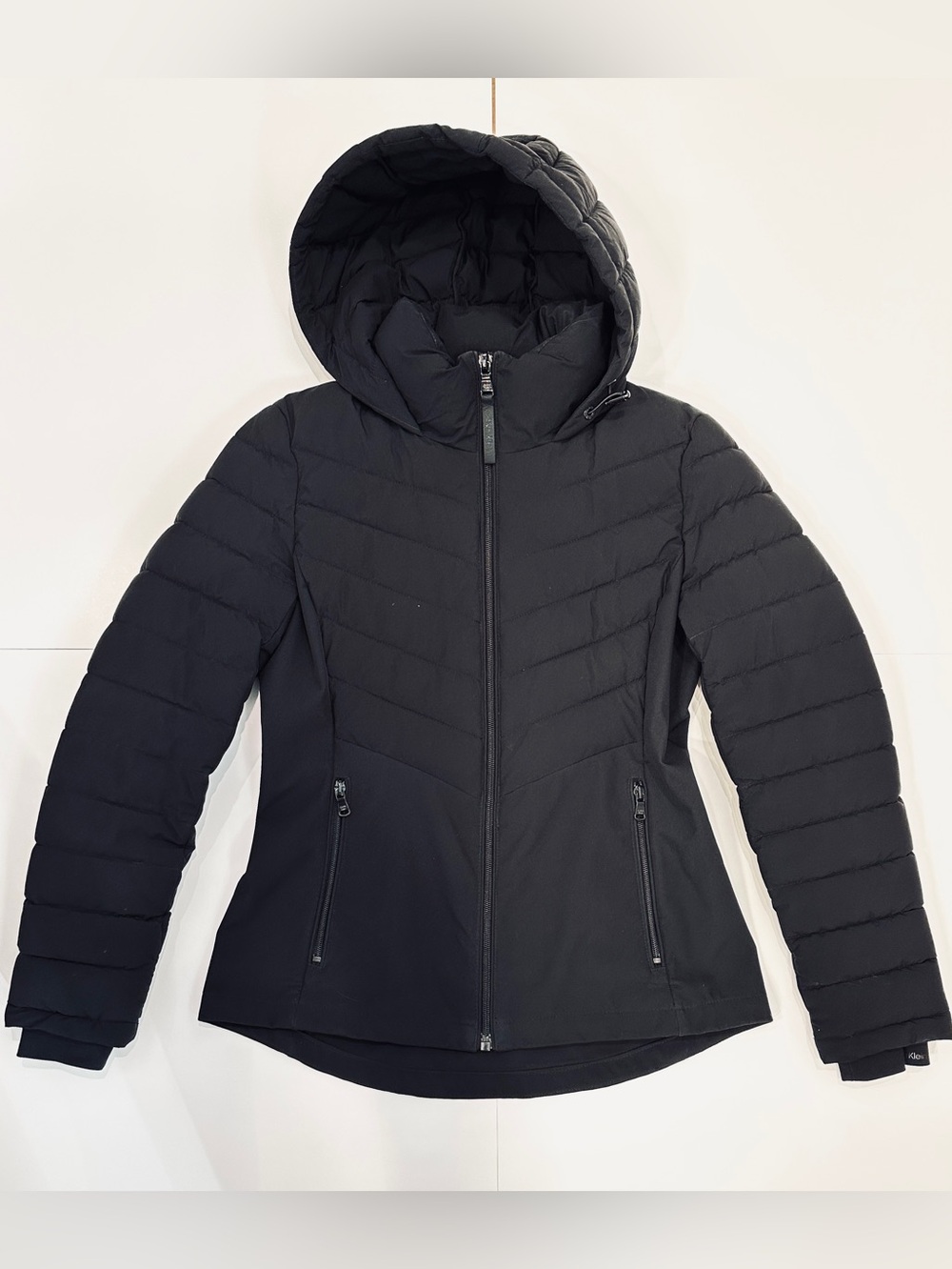 Calvin Klein Black Quilted Hooded Puffer Jacket
